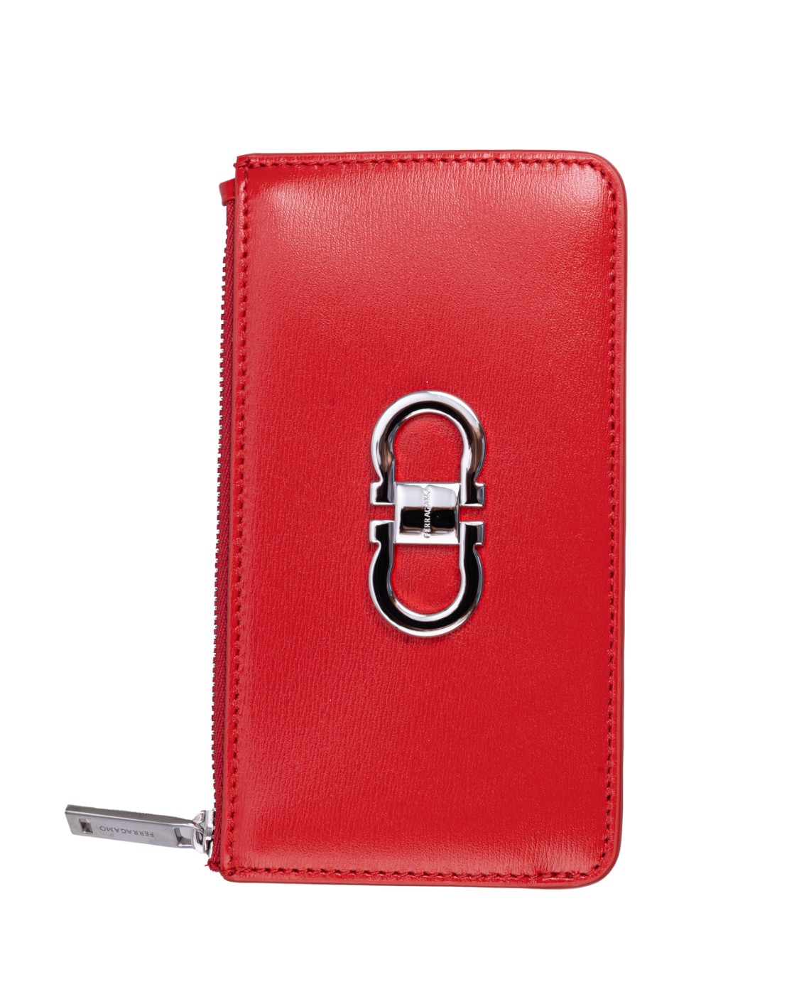 shop SALVATORE FERRAGAMO  Portacarte: Salvatore Ferragamo porta carte di credito "Gancini".
Fessure posteriori e tasca zippata sul bordo.
Davanti decorato da un duplice Gancini con placca centrale squadrata e personalizzata.
1 slot per carte, 6 slot per carte esterni, 1 scomparto.
Dimensioni: Altezza 9.0 CM  Lunghezza 15.0 CM  Profondità 1.0 CM.
Composizione: vitello palmellato.
Made in Italy.. 220629 PORTACARTE-770867 number 851508